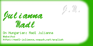 julianna madl business card